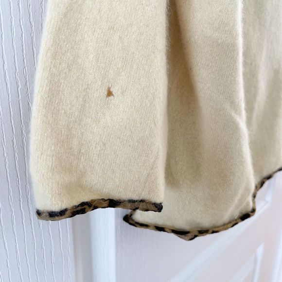 Banana Republic Medium (Petite) Lamb Wool, Rabbit Hair, & Silk: Yellow Sweater w - Picture 7 of 8